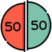 50-50 division